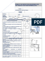 Formato de Inspeccion Ergonomica Del Pue