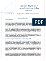 Igualdad de Genero Estudio Tematico 5-Pager Link