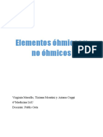 Elementos Óhmicos y No Óhmicos Física