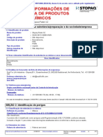 Ficha de segurança para Stopaq Paste CZ