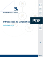Guia Didactica Introduction To Linguistics