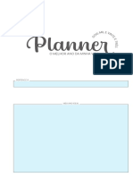 Planner A5 Pauta - Azul