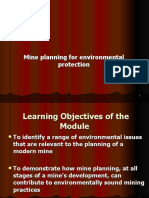 Mineplanning For Environmental Protection