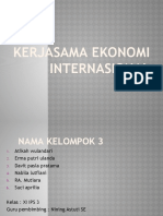 Kerja Sama Ekonomi Internasional K3