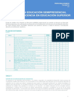 Malla Curricular - Maestría en Docencia en Educación Superior - 0