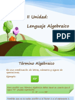 ALGEBRA Terminos y Factores 