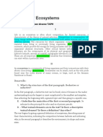 Ecology of Ecosystems