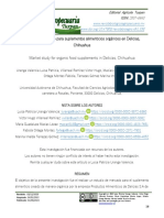 Estudio de Mercado para Suplementos Alimenticios Orgánicos en Delicias, Chihuahua