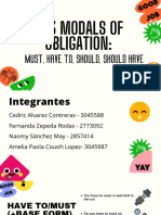 Copia de 6.3 Modals of Obligation Must, Have To, Should, Should Have