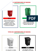 CLASIFICACIÓN DE LAS CANECAS DE BASURA