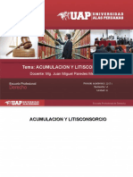 Acumulacion y Litisconsorcio