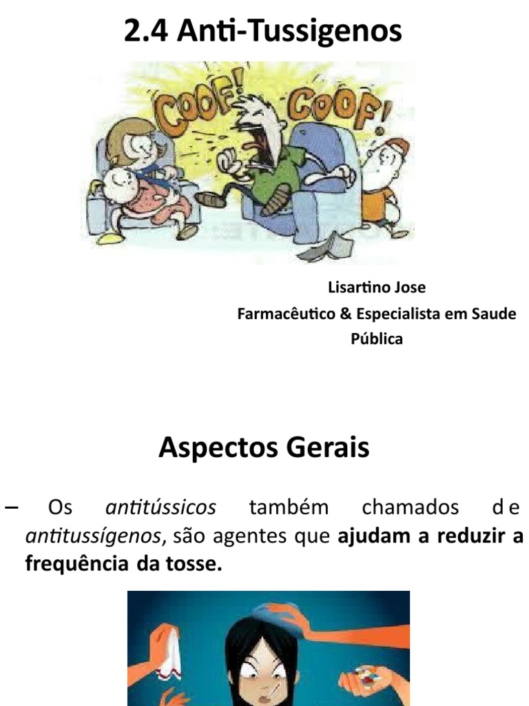 Mecanismos e Tipos de Antitussígenos | PDF | Tosse | Doenças e distúrbios