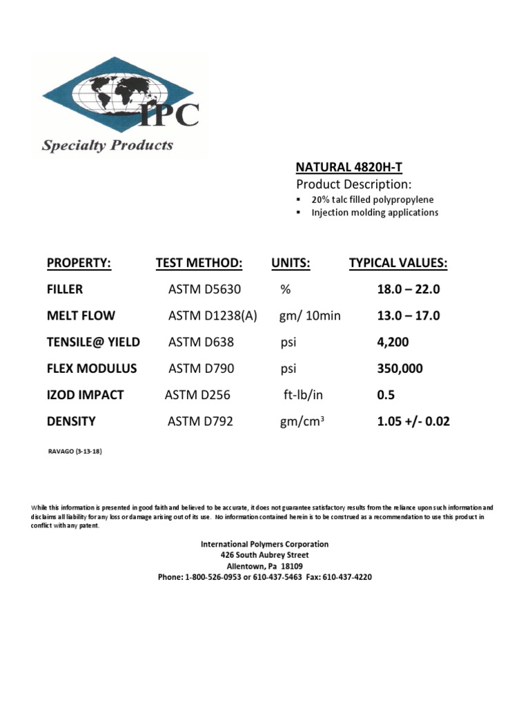 Natural 4820H-T Stock | PDF