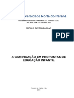 A Gamificação em Propostas de Educação Infantil