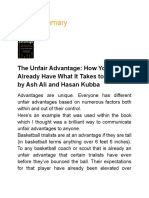 The Unfair Advantage by Ash Ali and Hasan Kubba