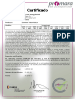 Certificado: Carl-Zeiss-Str. 1 D-74172 Neckarsulm
