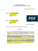 Terminacion - Comun - Acuerdo Contrato de Alquiler Argentina