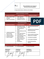 Procedimiento Instalación de Equipos