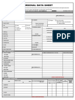 Annex E CSC Form 212 Personal Data Sheet 09072022
