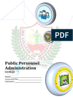 Public Personnel Administration