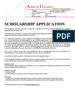 GAU Scholarship Application - Winter2019