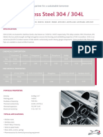 Stainless Steel 304 Data Sheet