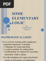 Some Elementary Logic