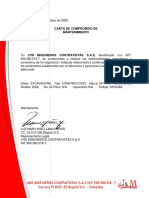 Carta - Compromiso - Mantenimiento - Hitachi120