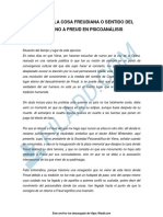 Lacan La Cosa Freudiana o Sentido Del Retorno A Freud en Psicoanalisis 1957