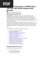 What Is Normalization in DBMS