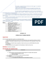 Understand Carbohydrate Hydrolysis