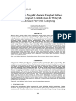 REGRESI LINEAR SEDERHANA Susanto - Hubungan Negatif Inflasi Dan Kemiskinan