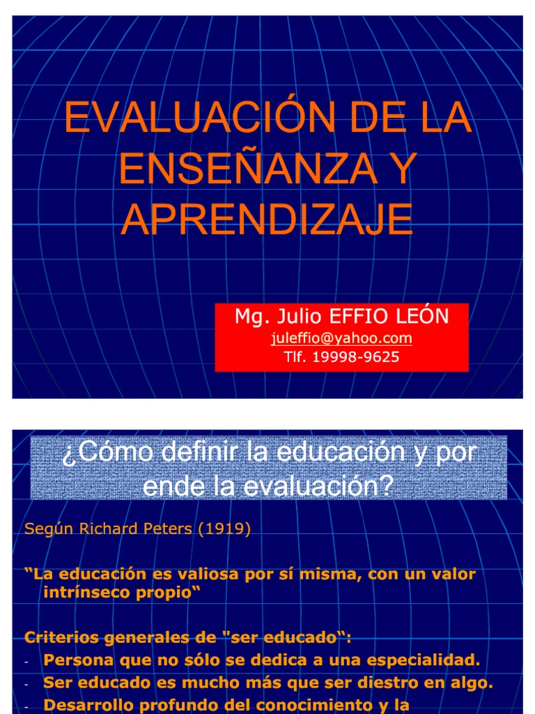 Evaluacion de La Enseñanza y Aprendizaje | PDF | Evaluación | Bancos