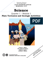 SCI10 - Q1 - M1 - Plate Tectonics and Geologic Activities