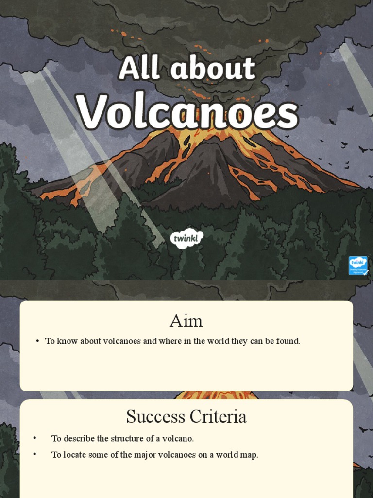 Map of Active Volcanoes and Mountain Ranges of The World PDF