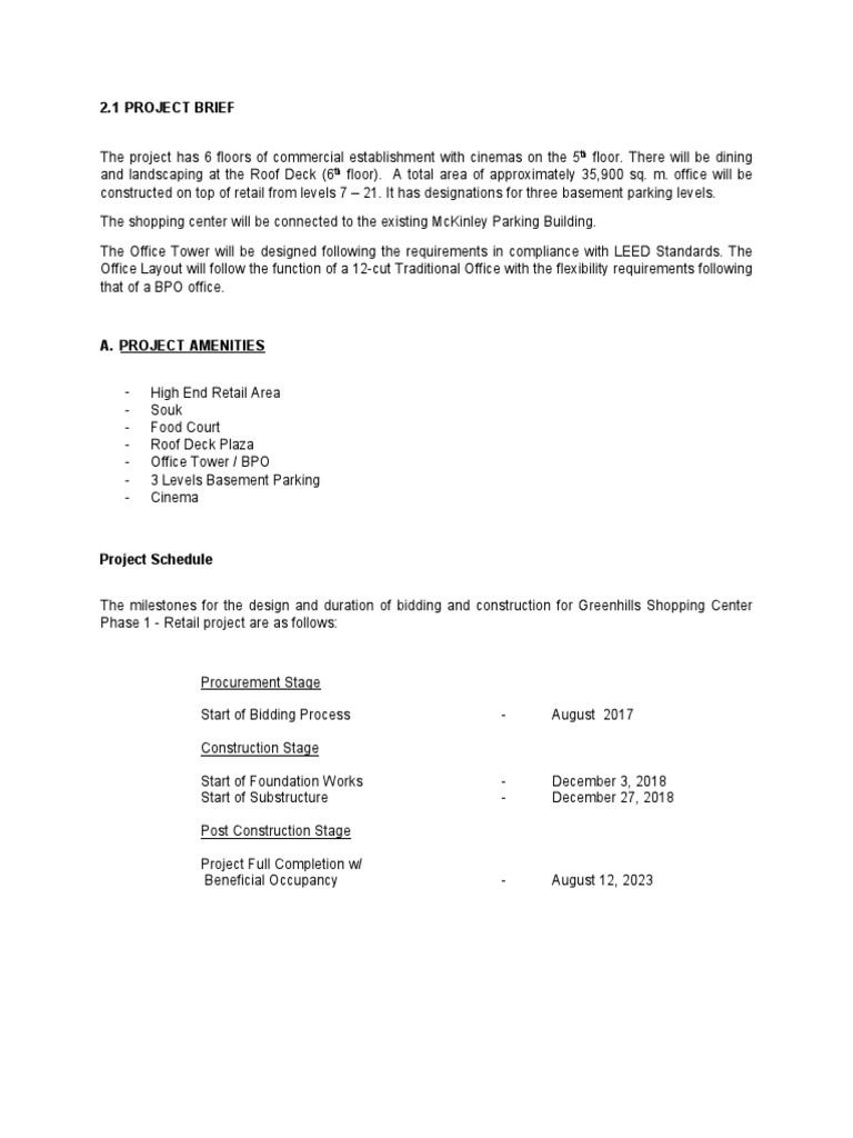 Annex 2.1 Project Brief - Site Progress Photos | PDF | Technology ...