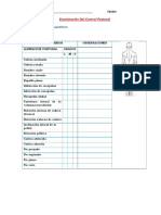 Examinación Del Control Postural