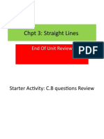 Chpt 3  Straight Lines PPT Worksheet End of chpt review
