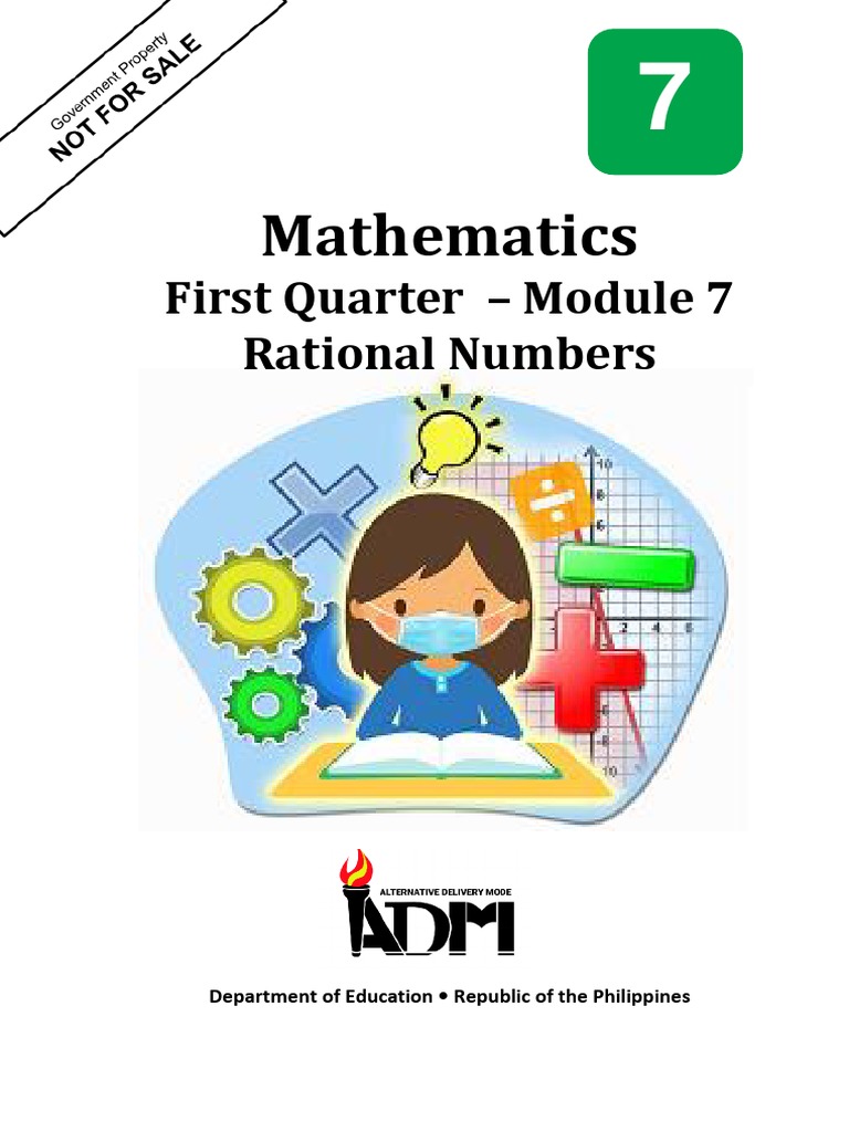 Mathematics7 Q1 Mod7 Rational Numbers V3 | PDF | Numbers | Decimal
