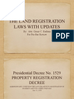 Land Registration Problems 2022 PRE - BAR