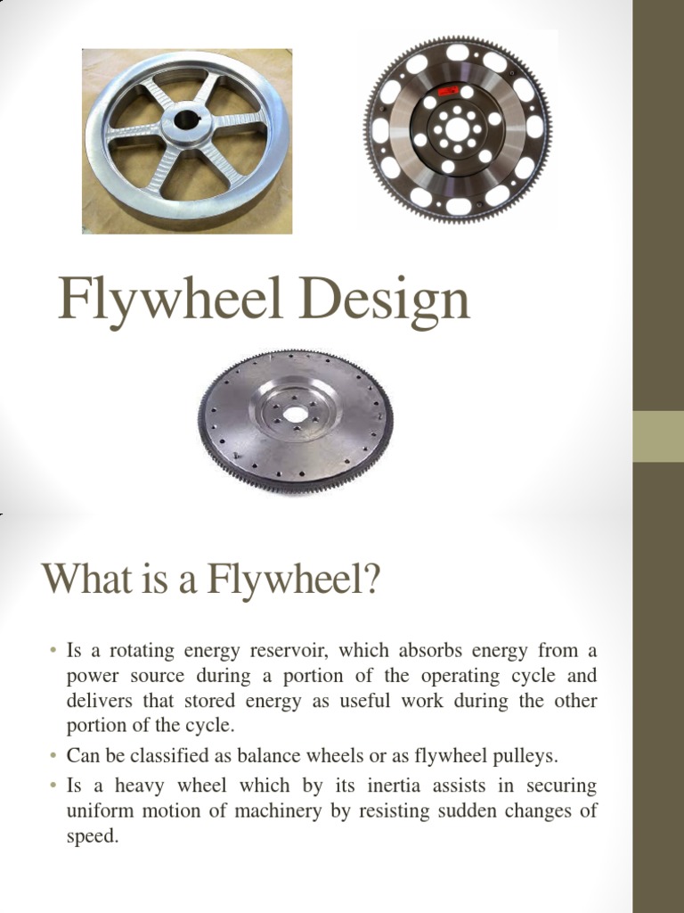 Flywheel Design PDF Metrology Rotating Machines