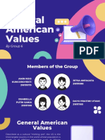 Group 6 - General American Values