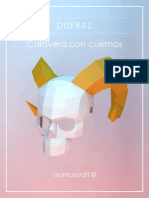 Máscara Calavera Con Cuernos - Momuscraft