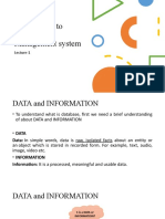 Database Management System (DBMS) Introduction