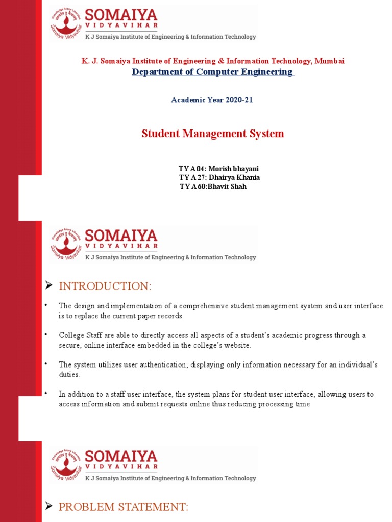 Student Management System Overview | PDF