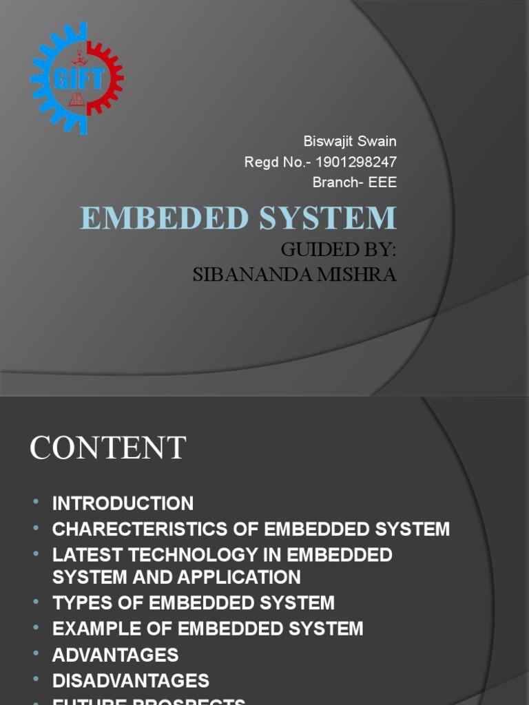 EMBEDED SYSTEM PPT Satya | PDF | Embedded System | Electricity