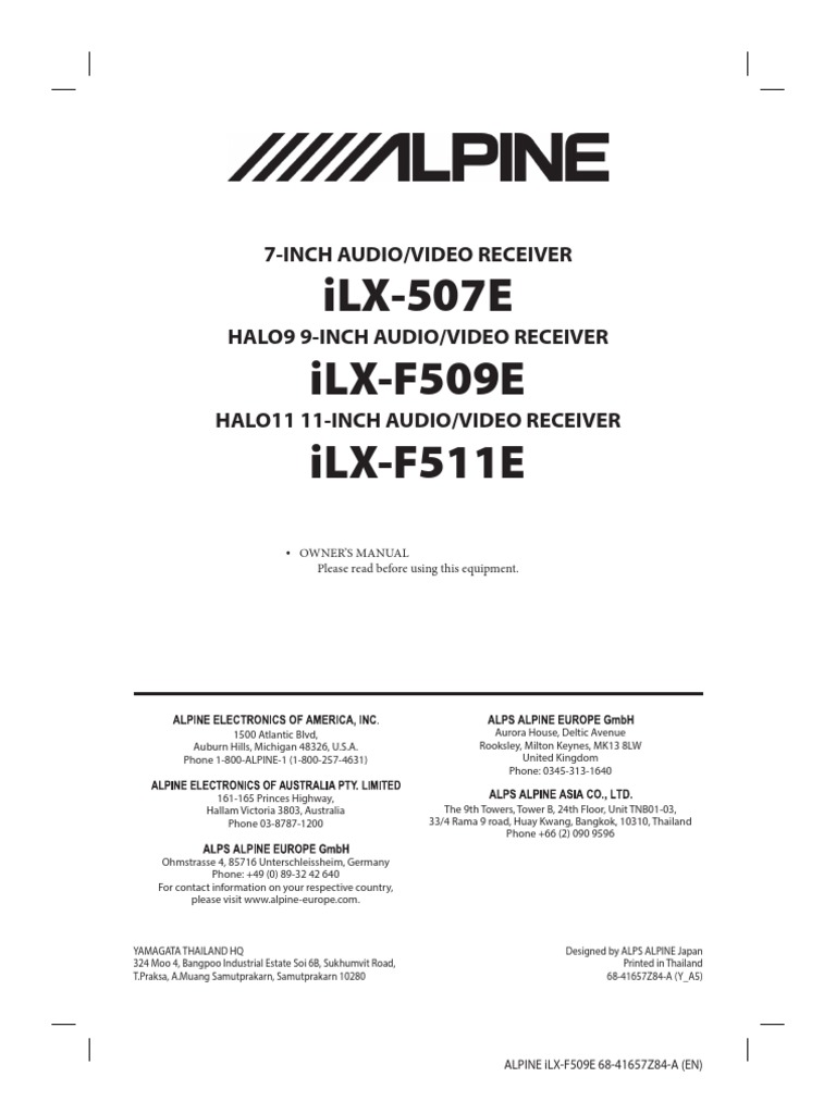 iLX-F509E (OM-F509 | PDF | I Phone | Electrical Wiring