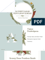 Konsep Dasar Penulisan Ilmiah