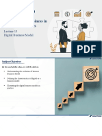 Lecture 13 - Digital Business Model