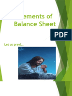 Elements of Balance Sheet